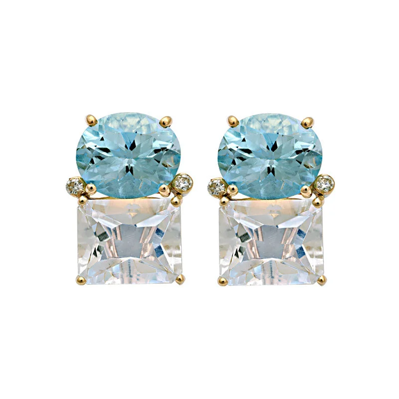 ladies-rustic-silver-earrings-Earrings-Blue Topaz, Crystal and Diamond