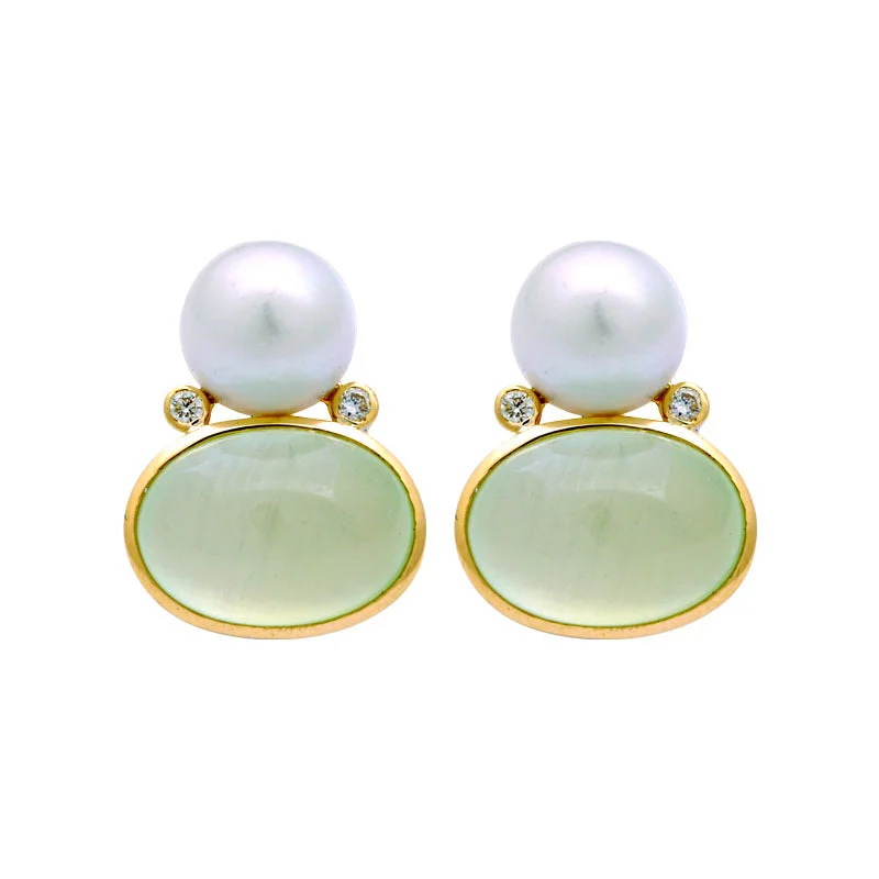 ladies-moon-diamond-earrings-Earrings-Prehnite, South Sea Pearl and Diamond