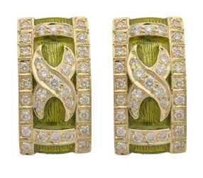 ladies-diamond-thread-earrings-Repair - Earrings - Diamond (Enamel) (2086G)