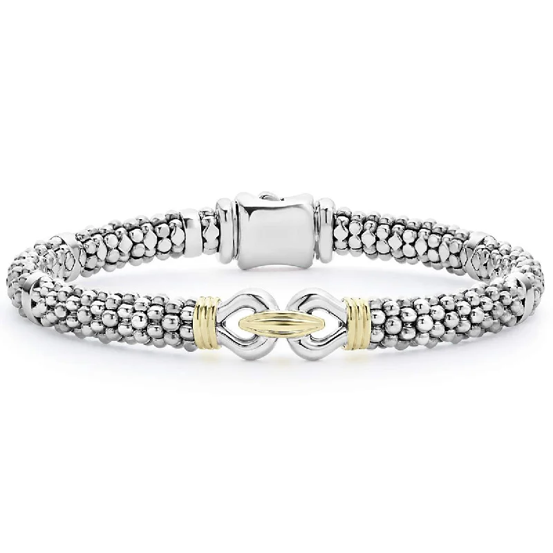 Ladies bracelets with tide chalcedony -Caviar Buckle Bracelet