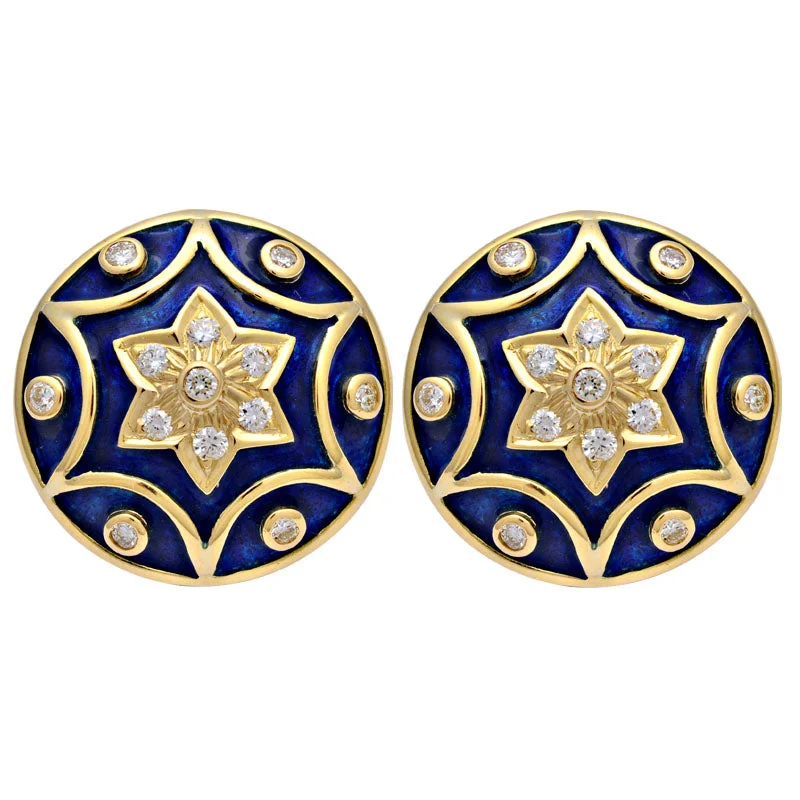 ladies-statement-rose-gold-earrings-Earrings-Diamond (Enamel)