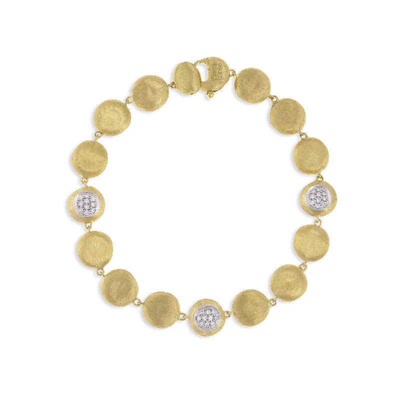 Ladies bracelets with swim charms -18K Yellow Gold and Diamond Bracelet