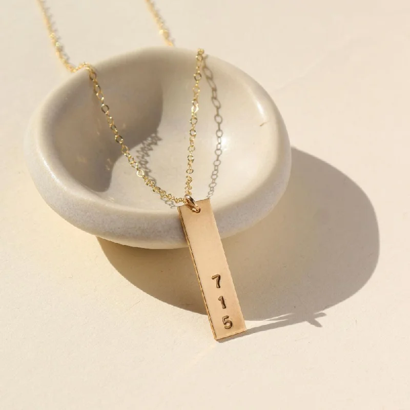 Ladies necklaces for vloggers -Area Code Necklace (Personalized) | Wholesale