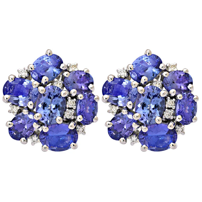 ladies-crystal-tassel-earrings-Earrings-Tanzanite and Diamond