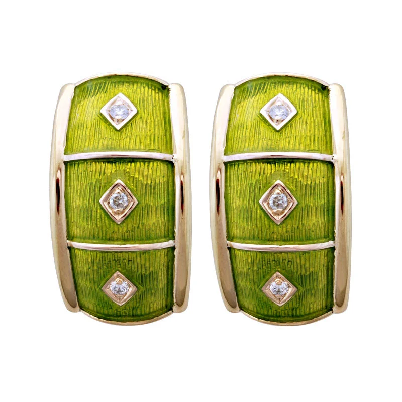 ladies-luxury-gold-earrings-Earrings-Diamond (Enamel)