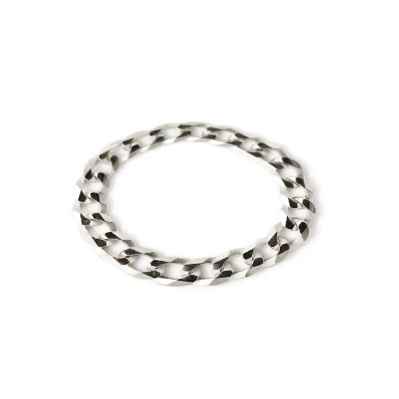 ladies-infinity-rose-gold-rings-Curb Chain Ring