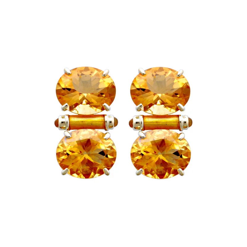 ladies-wedding-diamond-earrings-Earrings-Citrine (Enamel)