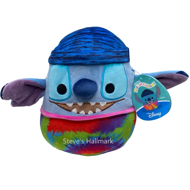 ladies-cushion-cut-rose-gold-rings-Squishmallow Disney Stitch Wearing Beanie and Tie Dye 8" Stuffed Plush by Kelly Toy