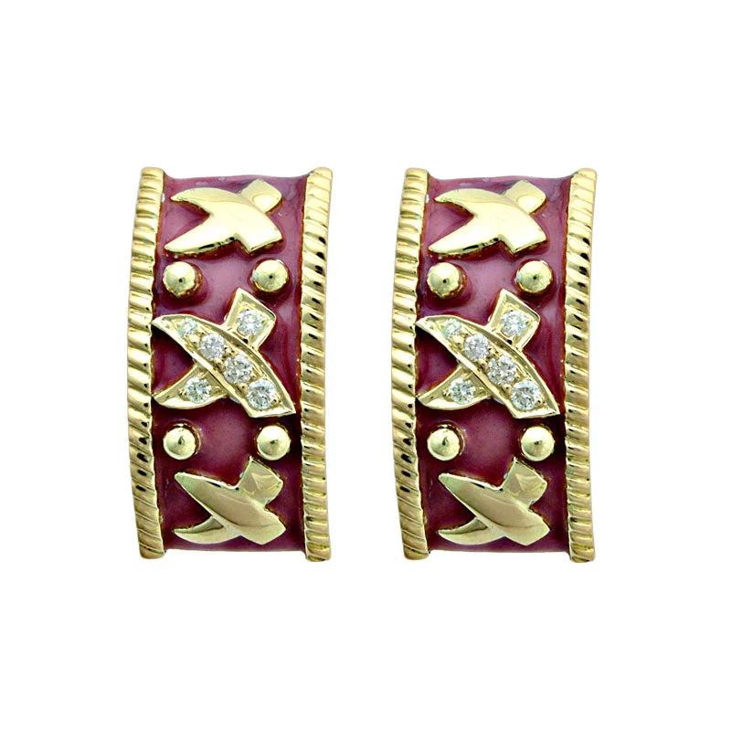 ladies-fashion-pearl-earrings-Earrings-Diamond (Enamel)