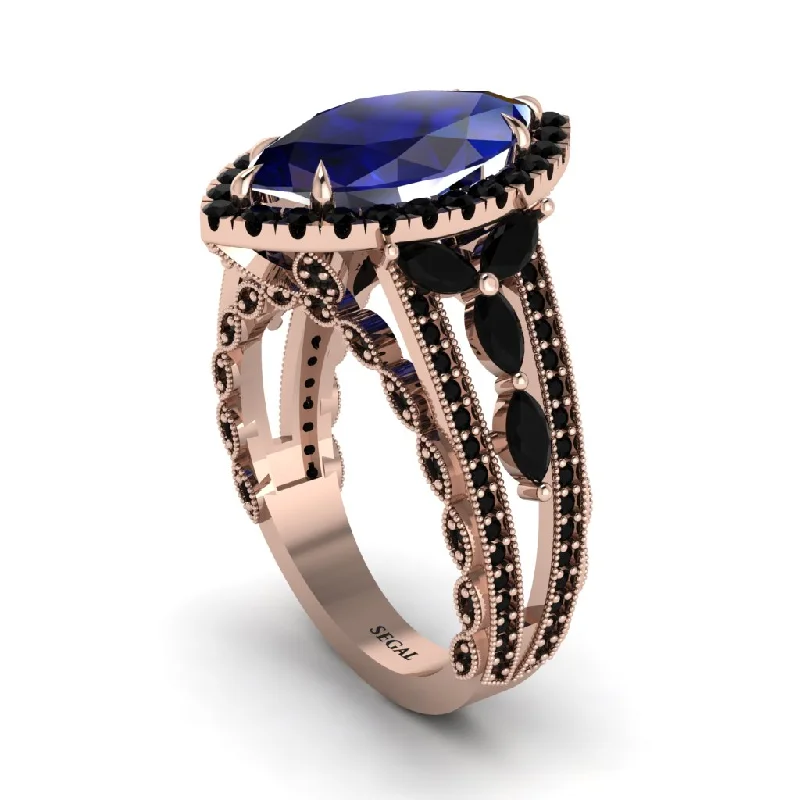 engagement-custom-silver-ring-Sapphire Majestic Splendor Engagement Ring - Antonella No. 44