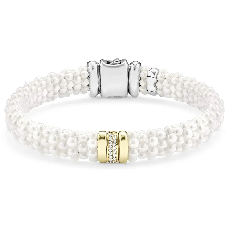 Ladies bracelets for storytellers -Diamond Beaded Bracelet