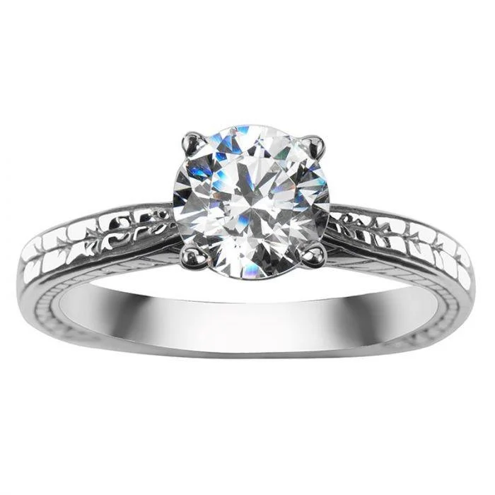 engagement-radiant-cut-sapphire-ring-IVY Lab Diamond Engagement Ring in Platinum