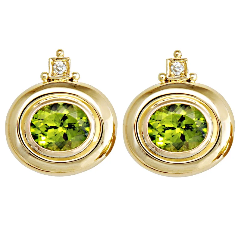 ladies-classic-chandelier-earrings-Earrings-Peridot and Diamond