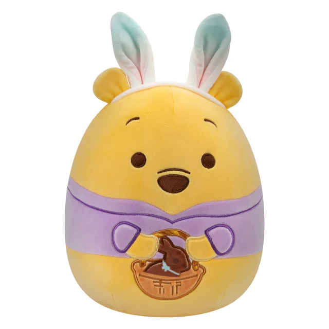 ladies-round-sapphire-rings-Spring Squishmallow Disney Pooh with Chocolate Bunny Easter Basket 8" Stuffed Plush by Kelly Toy