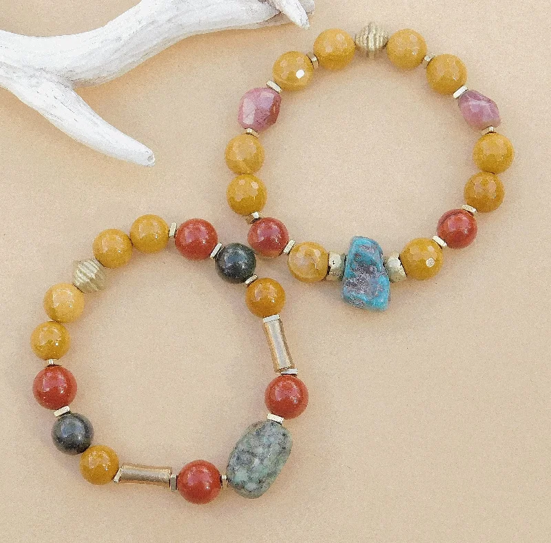 Ladies bracelets for instructors -Mookaite Gemstone Bracelets