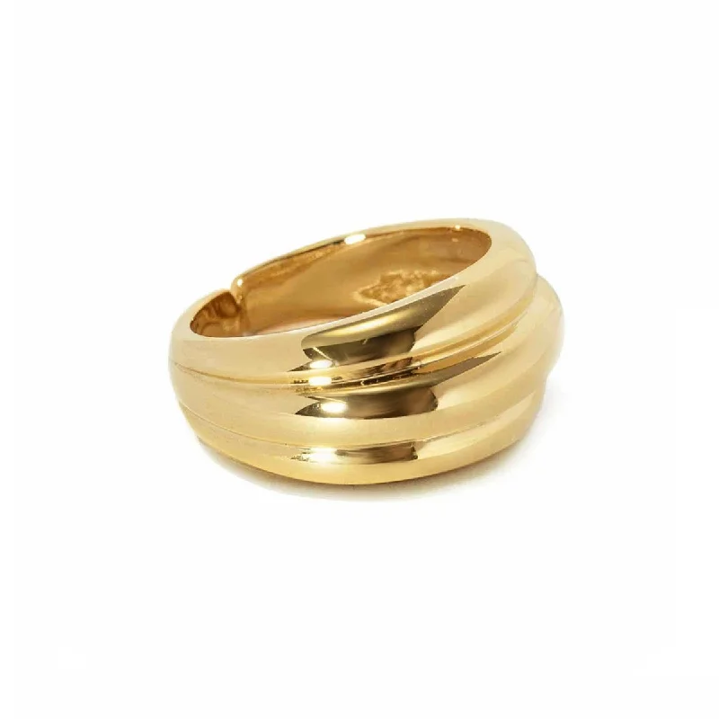 ladies-affordable-rose-gold-rings-Tres Dome Statement Ring